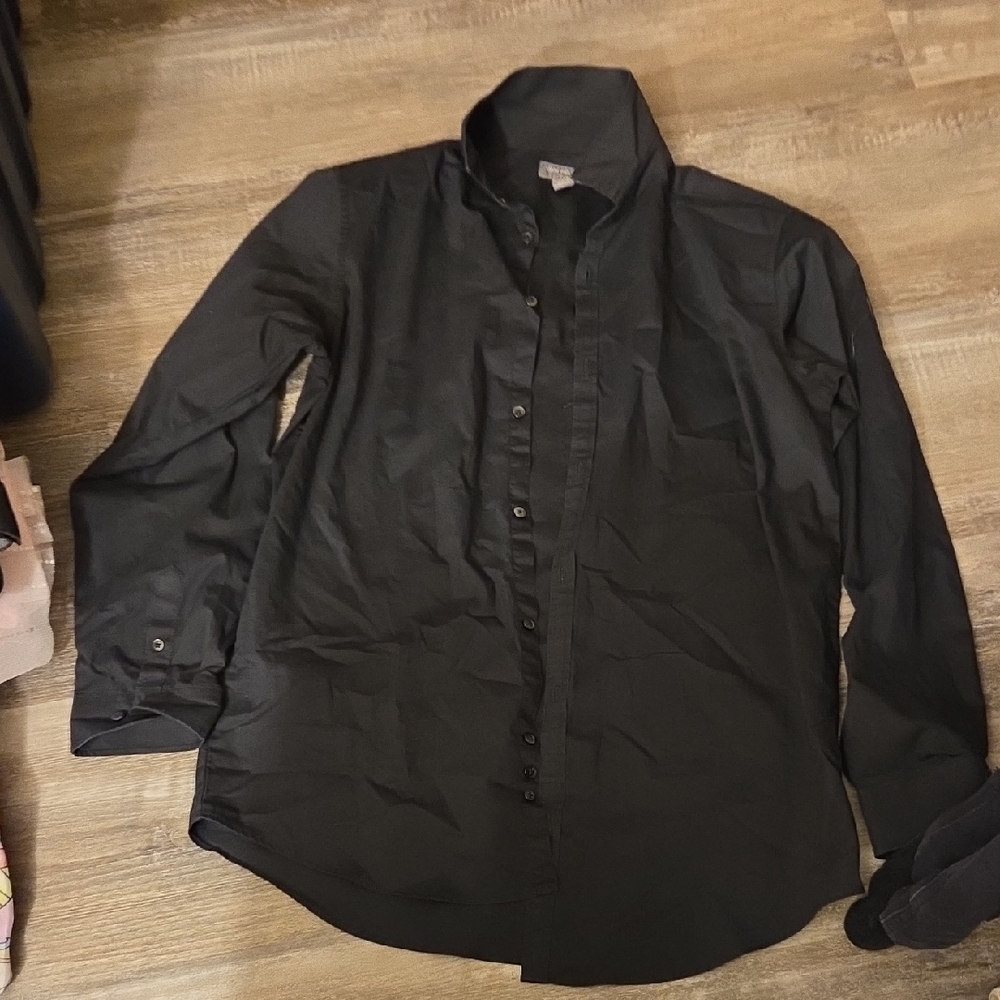 Van Heusen Black Dress Shirt